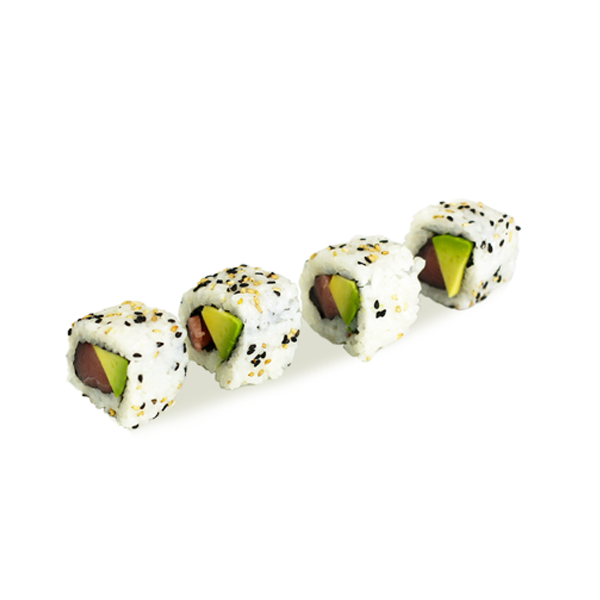 California Sésamo + Aguacate + Atún, 8 Unidades