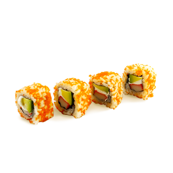 Roll Masago + Surimi + Aguacate + Queso, 8 Unidades